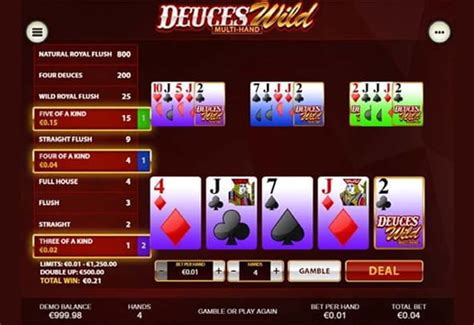 deuces wild multi hand video poker echtgeld|Play Deuces Wild Video Poker Multi.